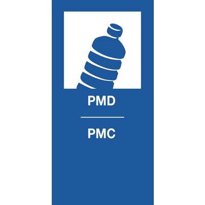 Sticker magnétique PMC - 9 x 18 cm - BLEU