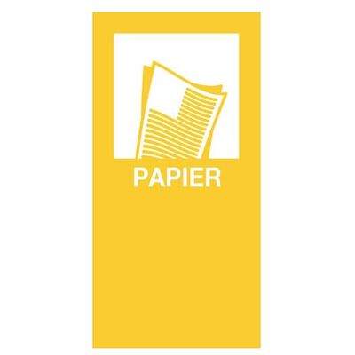 Magnet sticker PAPER - 9 x 18 cm - YELLOW
