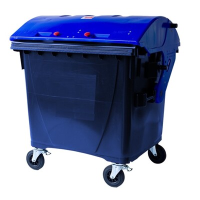 Container met 4 wielen - 1100 l - BLAUW