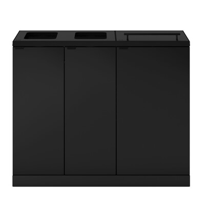 Bomabin Select Bica - 2 x 65 l + 2 x 45 l - ZWART - open/open/deksel