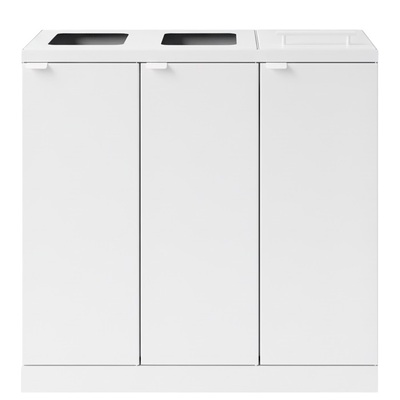 Bomabin Select Bica - 3 x 65 l - WHITE - open/open/lid