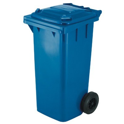 Mini container met 2 wielen - 140 l - BLAUW
