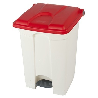 Bomabin Select Pedal Classic - 45 l - WHITE - lid RED