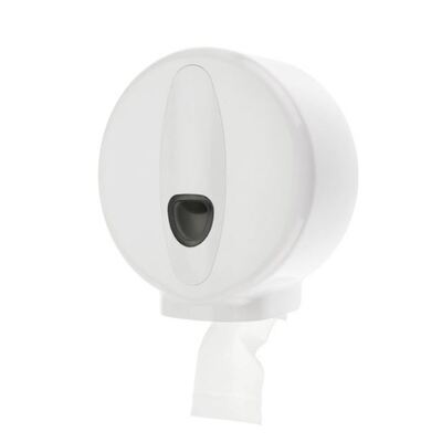 Mini jumbo toilet roll dispenser - WHITE