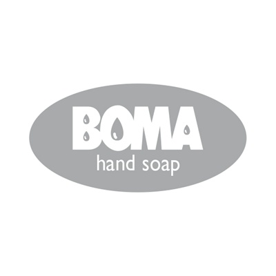 Plaquette 'BOMA hand soap' pour distributeurs Absynth - GRIS