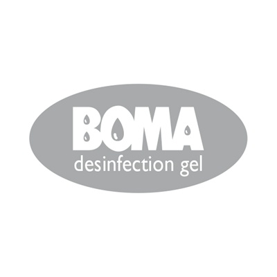 Plaquette 'BOMA désinfection gel' pour distributeurs Absynth - GRIS