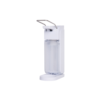 Distributeur de savon 1L plastique rechargeable blanc