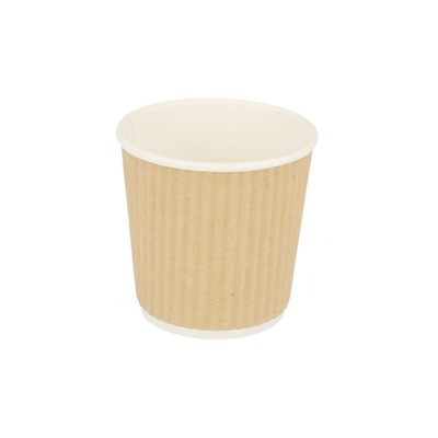 Ribbed Kraft Coffee Cup