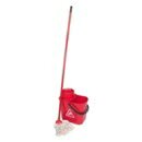 Mini mop with basket press