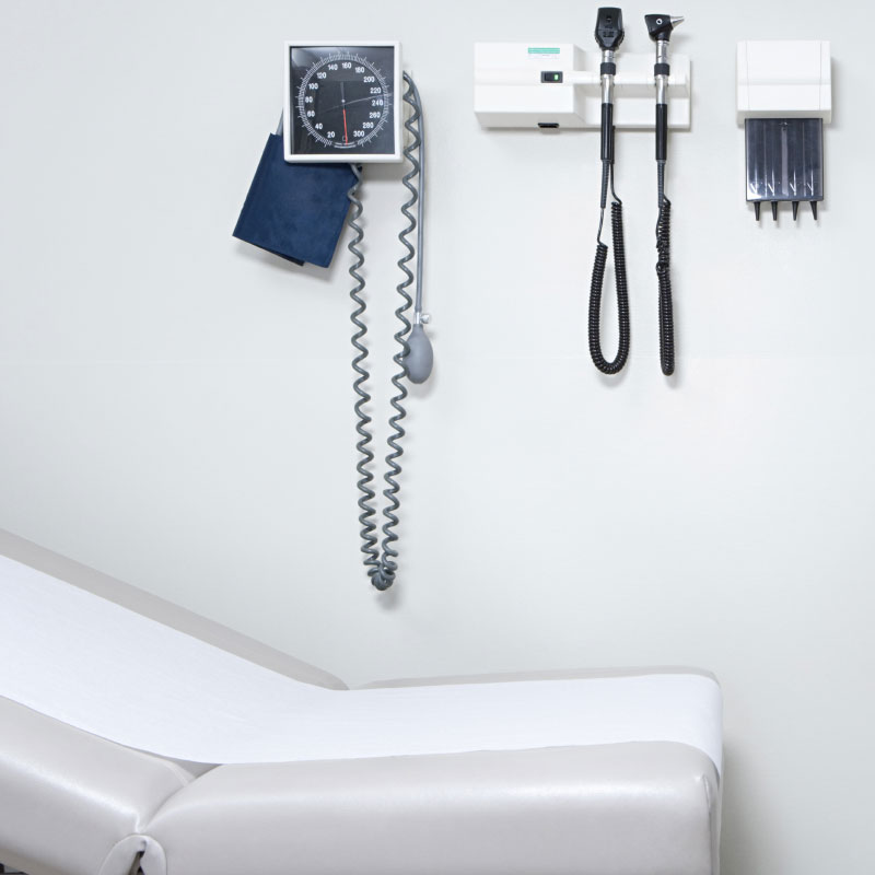 Apparatuur in een dokterspraktijk