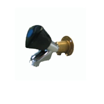 912000: Wasmachinekraan/terugslagklep 68951255 + muurplaat messing Kiwa 40657705 - 1 stuk