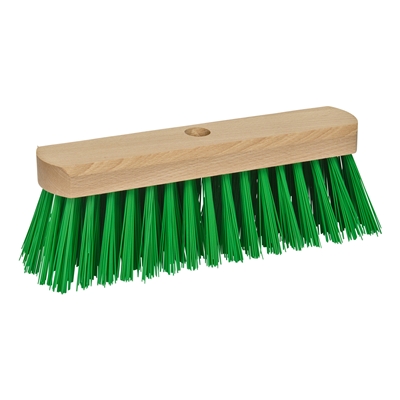 100005: Straatbezem pvc - 28 cm - GROEN