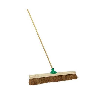 120371: kokosveger 100cm +steelhouder incl houten steel