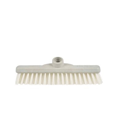 140800: Schrobborstel polyamide met steelbevestiging - 30 cm