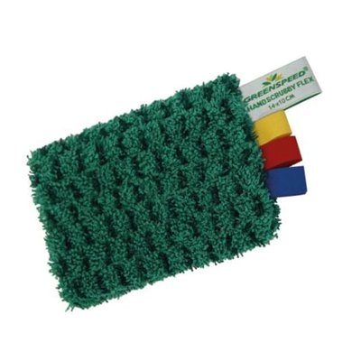 114511: Greenspeed Handscrubby Flex - 14 x 10 cm - GROEN