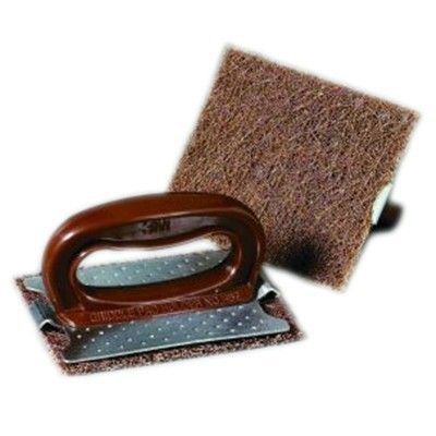 130517: Houder + schuurpad Scotch Brite 82