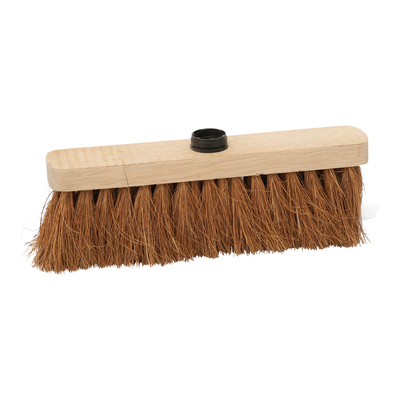 140800: Kokosbezem met schroefdraad - 30 cm