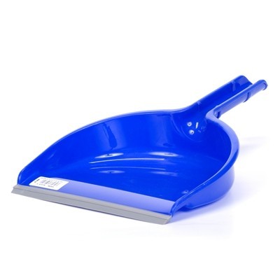 610384: Vuilblik plastiek - 22 cm - BLAUW
