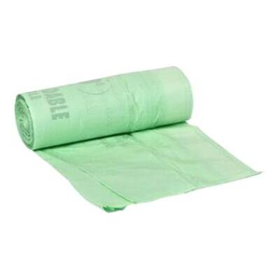 620085: Biozak - 82 x 85 cm - 30µ - 100 l - rol 20 stuks