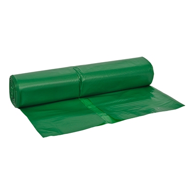 625382: LD zak - 70 x 110 cm - T45 - 115 l - GROEN - rol 25 stuks
