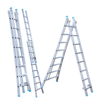 667210: Schuifladder 2-delig - 2 x 8 treden - 2,25/3,50 m - 11,0 kg