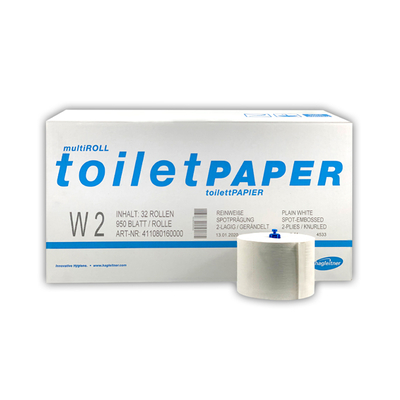750175: Lago toiletpapier - 2 laags - 950 vel - WIT - 32 rollen