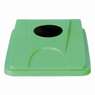 750343: Flessendeksel voor afvalbak Bomabin Select Flat - GROEN