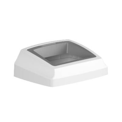 750420: Deksel voor Bomabin Select Fit - 50 l - WIT/GRIJS - open inwerpopening