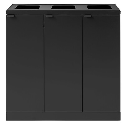 750467: Bomabin Select Bica - 3 x 65 l - ZWART - open/open/open