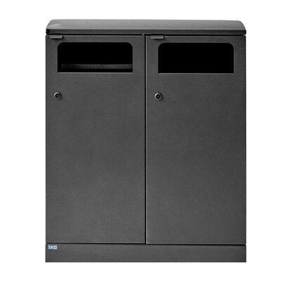 625382: Bomabin Select Bica Outdoor - 2 x 100 l - ANTRACIET ZWART