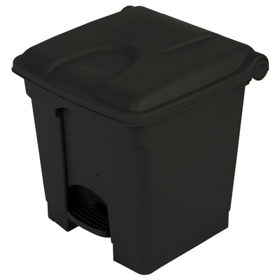 755418: Bomabin Select Pedal - 30 l - ZWART - deksel ZWART