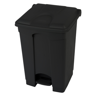 755428: Bomabin Select Pedal - 45 l - ZWART - deksel ZWART