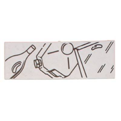 756328: Identificatieplaatje Milieubox - PLASTIEK